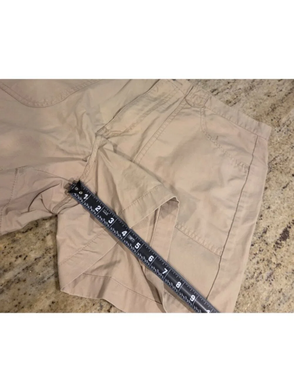 Vtg Y2k 90s Bill Blass Woman's 12 Tan Khaki Utility High Rise Shorts Big Pockets